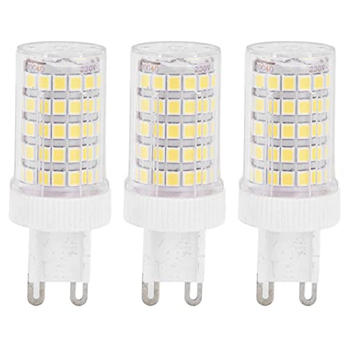 3 Stück G9 Glühbirne, 2835 10 W 1000 LM 360-Grad-Winkel-Leuchte, LED-Lampe, für den Innenbereich, Küche, Kristall-Kronleuchter, Wandleuchten, Kronleuchter (Warmes Licht) von Sxhlseller
