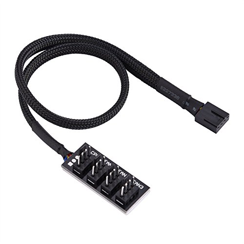 Sxhlseller 4-poliges Stromkabel - 4-poliger PWM-Splitter-Hub für Computerlüfter - Kompatibel mit 3-poligen/4-poligen Lüftern - 4-polige Lüfter-Hub-Unterstützung PWM-Funktion Sxhlseller 4-poliges Stromkabel - 4-poliger PWM-Splitter-Hub für Computerlüfter - Kompatibel mit 3-poligen/4-poligen Lüftern - 4-polige Lüfter-Hub-Unterstützung PWM-Funktion von Sxhlseller