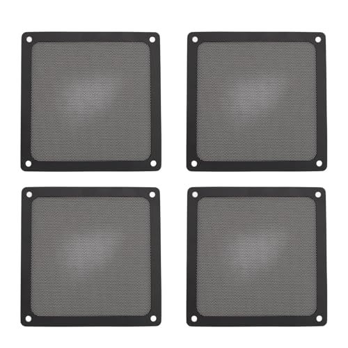 4pcs 140mm Lüfterstaubfilter -Netz, Magnetstaubbedeckung Computer Lüfter Filter Grills PC Kühler Filterstaub -PVC -Abdeckung (Black) von Sxhlseller