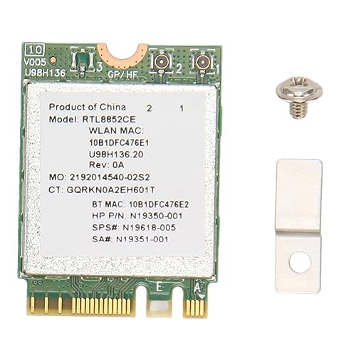 Sxhlseller 6E Triple Band Karte 5374 Mbit/s RTL8852CE Chip BT5.3 M.2, Plug and Play für Laptop 6E Technologie von Sxhlseller