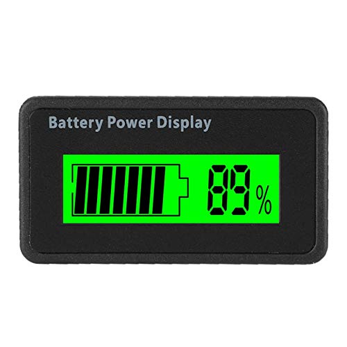 Batteriekapazitäts-Spannungsmesser Professionelle Batterieleistungsanzeige 12-48 V Universal-Batteriekapazitätsanzeigetester Voltmeter-Batterietester(green) von Sxhlseller