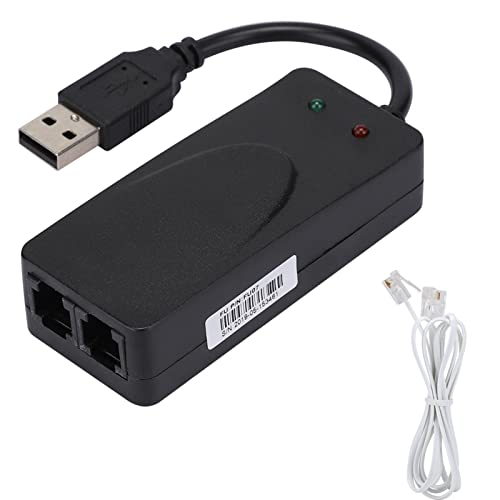 Sxhlseller Externes USB 2.0 56K-Faxmodem für7 8 10 XP, Plug and Play, V.92 V.90 V.42bis/MNP5, Automatisches Wählen, Beantworten von Faxen von Sxhlseller