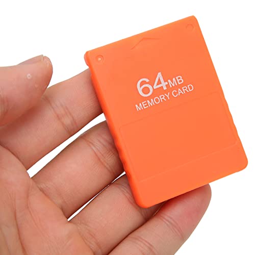 FMCB-Speicherkarte McBoot 64 MB V1.966 für Playstation2-Spielekonsole, Externe Hochgeschwindigkeits-Datenspeicherkarte für Standard und Slim Line Alle Versionen (Orange) von Sxhlseller
