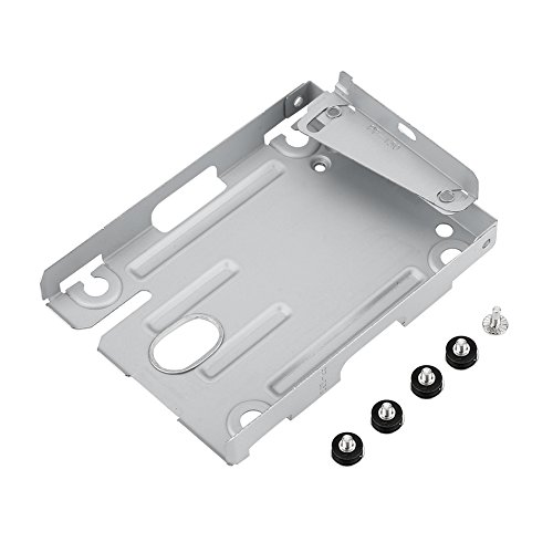 Festplatten-Montagehalterungs-Kit, 2,5-Zoll-HDD-Festplattenlaufwerk-Montagehalterungshalter, Leichter Festplatten-Montagehalterungsadapter für Sony PS3 CECH-400X mit Schrauben von Sxhlseller