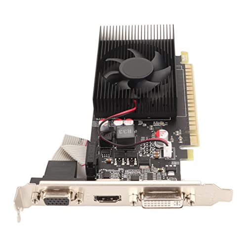 Gaming Grafikkarte, GTX730 2 GB DDR3 128 Bit Grafikkarte Unterstützt DVI VGA HD Schnittstelle, DirectX 12 GPU Gaming Grafikkarte für Windows für Linux für Freebsd von Sxhlseller