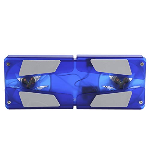Sxhlseller Laptop Cooling Pad - Kühler Faltbar Tragbar USB Dual Fan Transparent LED Blaulicht von Sxhlseller