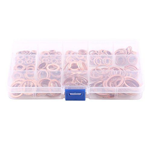 Metallscheibe 280pcs 12 Größen Kupfer Flachscheibe Unterlegscheiben mit Kastenbeschlag für Schrauben SchrauBenbefestigungen Metallscheibe 280pcs 12 Größen Kupfer Flachscheibe Unterlegscheiben mit Kastenbeschlag für Schrauben SchrauBenbefestigungen von Sxhlseller