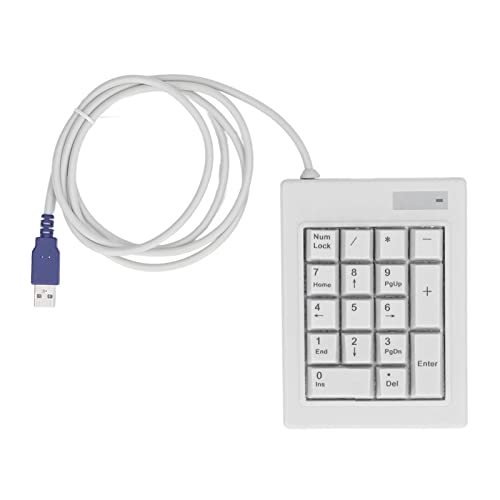 Numerische Tastatur mit 17 Tasten, Mechanischer Nummernblock, Spritzwassergeschützter USB-Nummernblock, Mechanischer Linearer Aktionsschalter, HD-Zeichen für Laptop-Desktop-PC von Sxhlseller