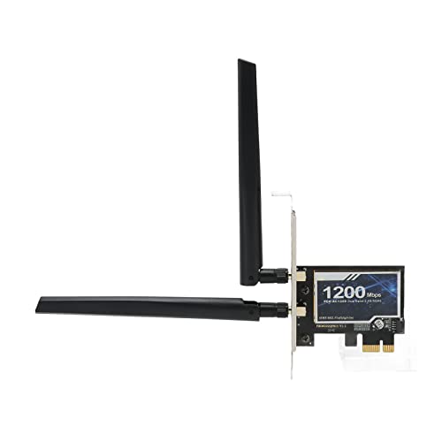 Sxhlseller PCIe-Netzwerkadapter, 867Mbps PCI Express Gigabit Ethernet-Karte, Bluetooth-Verbindung Gigabit-Netzwerkkarte mit Dual-Antenne für Desktop-Gehäuse von Sxhlseller