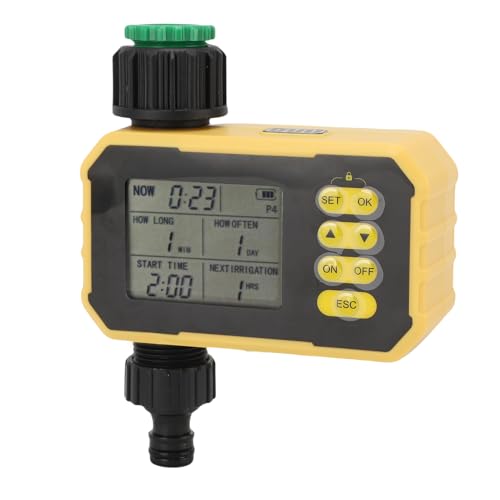 Solar Angetriebener Sprinkler -Timer mit Regensensor, Einstraßen Ventil Automatischer Wasserverträge für Garten, Balkon, Terrasse, Tropfbewässerungssysteme von Sxhlseller