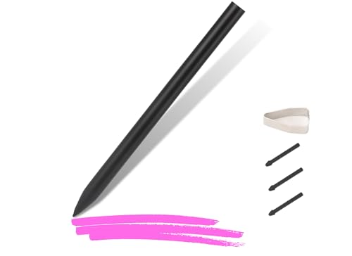 Stift für Touchscreens, Laptop-Stift, Wiederaufladbar, Druckempfindlichkeit 4096 Stufen, mit 2 Austauschbaren Spitzen für Pavilion X360 Spectre X360 (schwarz) von Sxhlseller