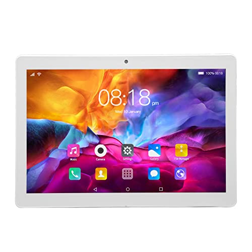 Sxhlseller 10,1-Zoll-Tablet, 5-G-WLAN-Telefonie-Tablet, 6 GB 128 GB, 10-Kern-Tablet, Tablet, WLAN-Android-Tablet, 8800 MAh Langlebiger Akku, Tablet für Arbeit, Studium, Unterhaltung von Sxhlseller