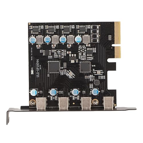 Sxhlseller 10 Gpbs 4 Typ C, PCIe zu USB 3.2 Gen 2 Erweiterungskarte, USB C PCI Express Karte X8 für Wins 7 8 10, OS X 10.8.2, PCIe X4 von Sxhlseller