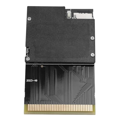 Sxhlseller 1000 in 1 Spielkassette, Black Gold Edition, Unterstützt FAT32 Speicherkarte, Integrierte 8G Speicherkarte, Kompatibel mit PC Engine und TurboGrafx 16 Konsolen mit PCE von Sxhlseller