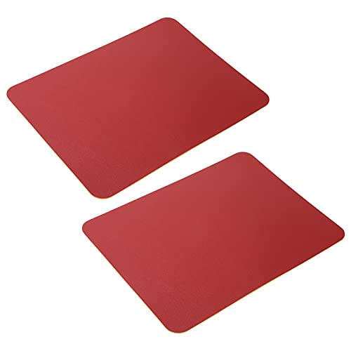 Sxhlseller 2-teiliges Doppelseitiges Mauspad PVC-Ledermatte aus Reiner Farbe für Büro-Heimcomputer PC Wasserdicht und Easy Clean Schreibtisch Tischschutz Langlebig Einfach von Sxhlseller