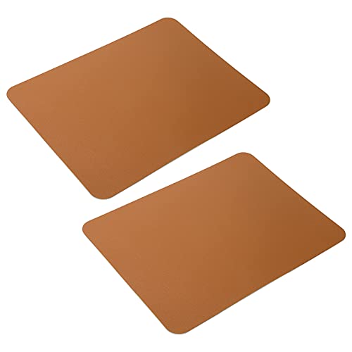 Sxhlseller 2-teiliges Doppelseitiges Mauspad PVC-Ledermatte aus Reiner Farbe für Büro-Heimcomputer PC Wasserdicht und Easy Clean Schreibtisch Tischschutz Langlebig Einfach von Sxhlseller