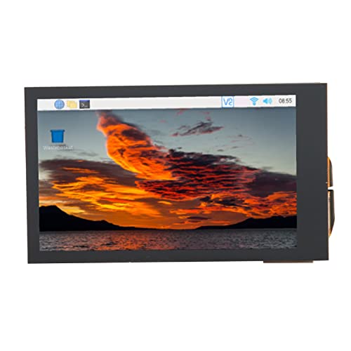 Sxhlseller 3,5 Zoll Kapazitiver Touchscreen, 5 Punkte 480x800 LCD IPS Dimmbarer Touchscreen für RasPi, 170 Grad Winkel, USB Typ C Kapazitiver Touchscreen für Win 11 10 8.1 8.7 von Sxhlseller