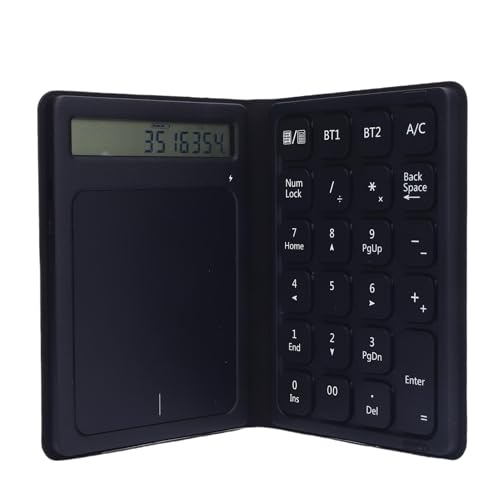 Sxhlseller 3-in-1 Bluetooth Nummernpad mit Touchpad und Taschenrechner 23 Tasten Drahtlos Faltbare Numerische Tastaturen mit Typ C-Ladung und PU-Hülle für Laptop, Tablet, Android, OS X Sxhlseller 3-in-1 Bluetooth Nummernpad mit Touchpad und Taschenrechner 23 Tasten Drahtlos Faltbare Numerische Tastaturen mit Typ C-Ladung und PU-Hülle für Laptop, Tablet, Android, OS X von Sxhlseller