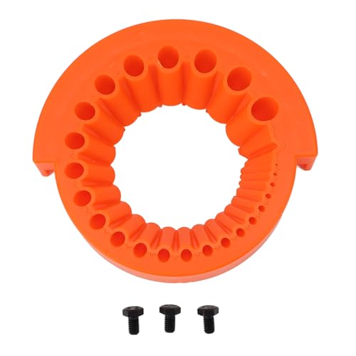 Sxhlseller Bohrer -Bitscharfschärfer, Power Bohrer Bit Mühle Abs Breite Kompatibilität Langes Lebensdauer Tragbar Sorgfältig Konstruierte Nische für 2 Bis 13 Mm Bohrerbits (ORANGE) von Sxhlseller