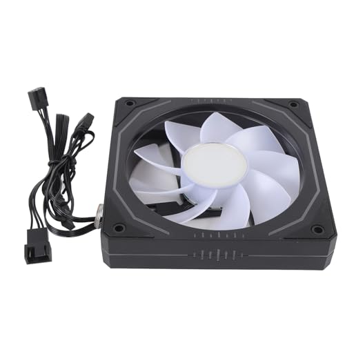 Sxhlseller CPU -Kühlventilator, 120 Mm 9 Messer 3 Pin Argb Resonanzreduzierung für Computerkühlungslüfter für Computer (Rückwärtsklingen) von Sxhlseller