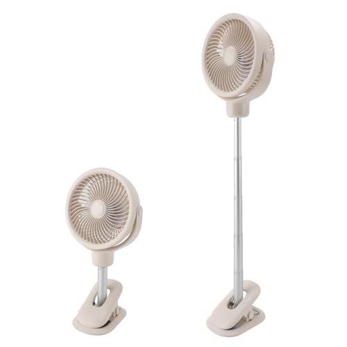 Sxhlseller Clip On Ventilator, Wiederaufladbar über USB – 4 Geschwindigkeiten, Starker Wind, Extrem Leiser Schreibtischventilator, Tragbarer Teleskop Ventilator mit LED Nachtlicht für Sxhlseller Clip On Ventilator, Wiederaufladbar über USB – 4 Geschwindigkeiten, Starker Wind, Extrem Leiser Schreibtischventilator, Tragbarer Teleskop Ventilator mit LED Nachtlicht für von Sxhlseller