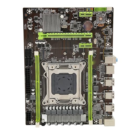 Sxhlseller Desktop-Computer-Motherboard, DDR3-Motherboard 1 PCIe X16 4 SATA2.0 Dual Channel DDR3 8 USB2.0 8-Phasen-Stromversorgung LGA2011 Motherboard für Computer-PC von Sxhlseller