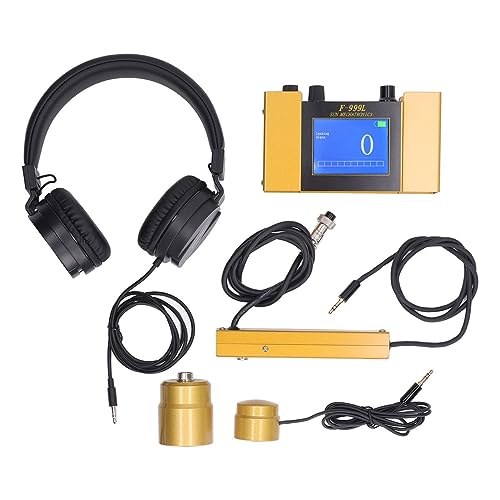 Sxhlseller Digitaler Wasserleckdetektor, Unterirdischer Wasserrohr -Leckage -Monitor Digitalanzeige Wasserrohr -Leckdetektor mit Digitalanzeige Hörphone -Tragetasche für Wasserleckage (EU-Stecker) von Sxhlseller