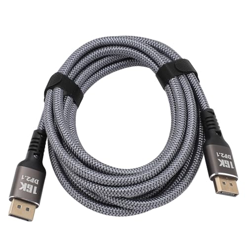 Sxhlseller DisplayPort Kabel, 9,8 Fuß DP Kabel 16K bei 30 Hz, 40 Gbit/s 3D Dynamic HDR DisplayPort HD Kabel mit Hoher EMI Beständigkeit für Desktop Computer, Laptops von Sxhlseller