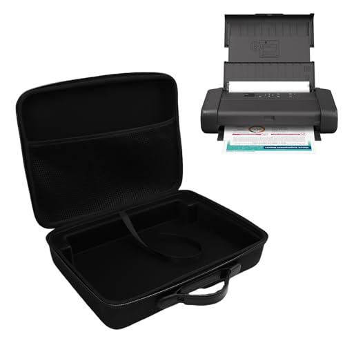 Sxhlseller Druckerhülle für TR150 TR160 IP110 Wireless Tragbarer Drucker, Tragbarer Drucker -Tragetasche, Reisedrucker Harthülle mit Einstellbarem Divider -Mesh -Pocket -Zuggurt, von Sxhlseller