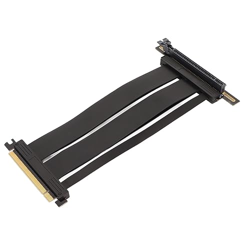 Sxhlseller Grafikkarten-Verlängerungskabel, PCIE 4.0 X16 Riser-Kabel, Hochgeschwindigkeit 26 GB/s, 90 Grad GPU-Riser-Kabel PCIE 4.0 für GPU M.2 NVMe SSD von Sxhlseller