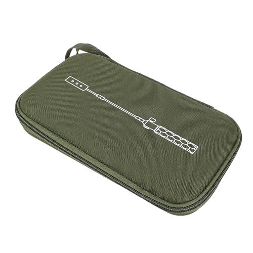 Sxhlseller Grill UTENSILAGE ABSCHNITT BAG, Große Kapazitätsbefestigungsgurt Eva Camping Grill Torch Speicher für Wandern (GREEN) von Sxhlseller