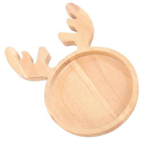 Sxhlseller Holzpflanzetaucer, Pflanzentopfschale Robuste Konstruktion Multifunktional Weihnachtsthemen Exquisites Erscheinungsbild für Picknick (REH) von Sxhlseller