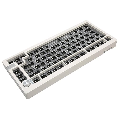 Sxhlseller Hot-Swap-fähige DIY-Tastatur-Kits, 81 Tasten RGB Modular DIY Mechanische Tastatur, 2,4 G Bluetooth 5.0 USB C Kabelgebundene Gaming-Tastatur mit 3-Pin/5-Pin-Schalter für Windows von Sxhlseller