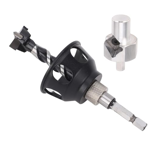 Sxhlseller Hundelochkamm -Reue -Werkzeug Werkzeug Set Workbench Loch Formungsschneider mit 19 mm Bohrbit und Schurken für Präzise Löcher von Sxhlseller