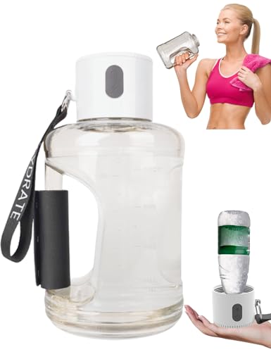 Sxhlseller Hydrogen Water Bottle mit 1.5L Sport Design - Wasserstoff Wasser Generator SPE PEM High Technology Waterionizer, Fitness Wasser Ionisator Flasche für Reisen Fitness Studio zu Hause (weiß) von Sxhlseller