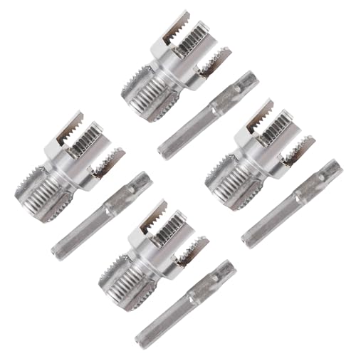 Sxhlseller Interne Externe Rohrgewindewerkzeug, Kleines PVC-Rohrgewinde-Kit, um Scharfe Verschleiß zu Verhindern, und Nicht in Versatz 4-Sets für 1/4 Zoll-Hex-Schaft für Rohr von Sxhlseller