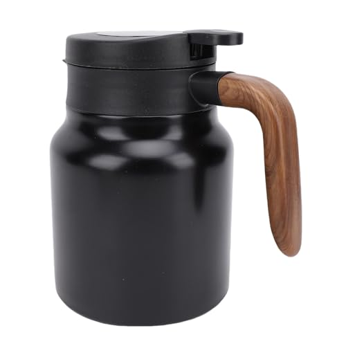 Sxhlseller Isolierter Kaffeekessel, Ergonomischer Griff Wärmekaffee für Heißes Wasser (Matt-schwarz) von Sxhlseller