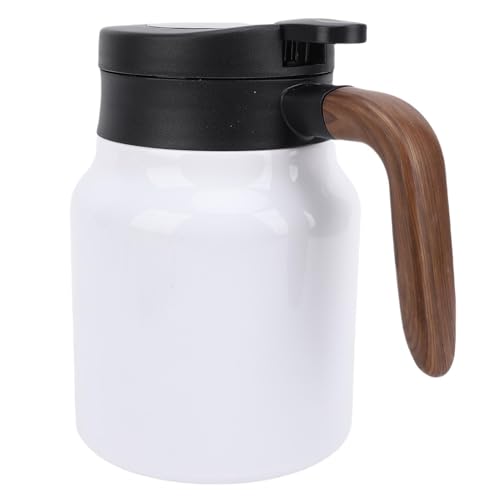 Sxhlseller Isolierter Kaffeekessel, Ergonomischer Griff Wärmekaffee für Heißes Wasser (WHITE) von Sxhlseller