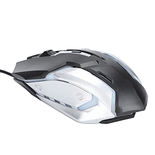 Sxhlseller Kabelgebundene Gaming-Maus Ergonomisches Design Atemlicht, RGB-Hintergrundbeleuchtung Computerzubehör, Büro- und Heimmäuse für PC/Notebook/MacBook/Windows XP / 7/8 / 10 (Schwarz) von Sxhlseller