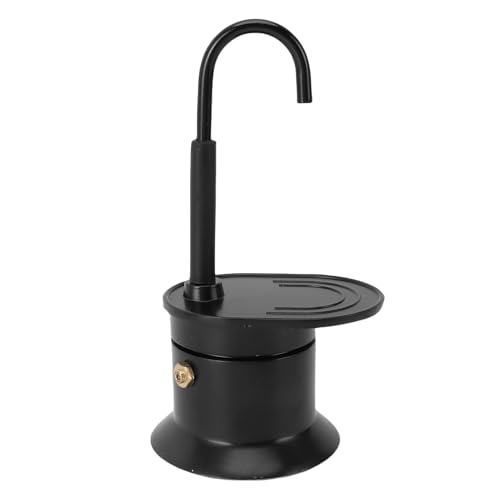 Sxhlseller Kaffeemaschine der Einzelnen Röhre, Robuste Lange Lebensdauer 1 Tasse 50 Ml Kaffeekanne Einfach zu Bedienen Aluminiumlegierung Zum Camping (BLACK) von Sxhlseller
