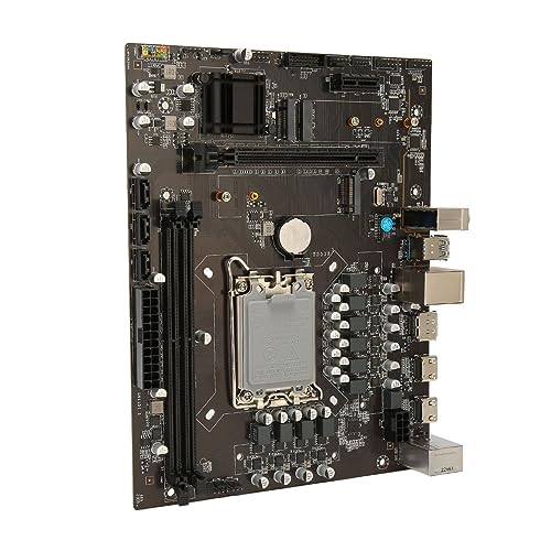 Sxhlseller LGA1700 H610 M ATX-Motherboard für Desktop, H610 M ATX-Motherboard mit 2 X 288 Pin DDR4 SDRAM M.2-Steckplatz, LGA 1700 Micro ATX DDR4-Motherboard für Gaming-PC von Sxhlseller