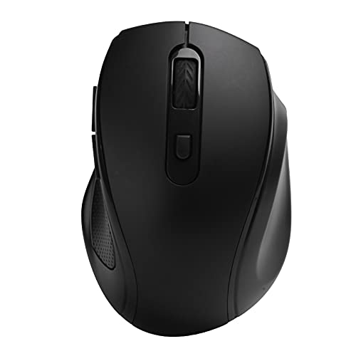 Sxhlseller Maus Tragbare 2,4 GHz Office Intelligent Gaming Ergonomische Mäuse Notebook Maus Optische Maus Drahtlose Maus Desktop-Computer Gaming-Maus (Schwarz) von Sxhlseller