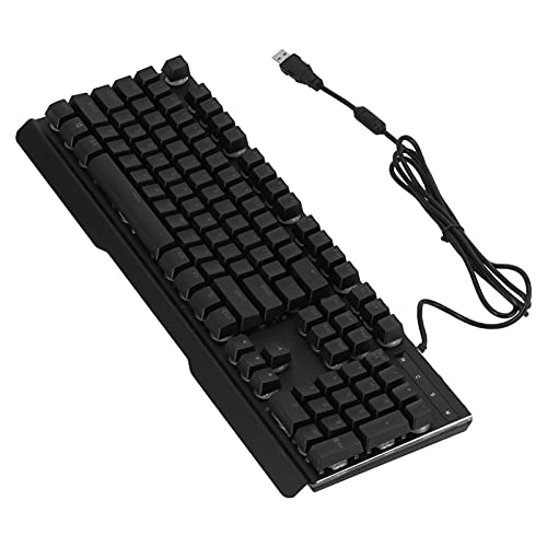 Sxhlseller Mechanische Tastatur Kabelgebundener Full-Speed-USB2.0-Anschluss, 104 Tasten Multimedia-Funktionstasten Gaming-Tastatur, Ergonomisches Design für Desktop-Computer/Laptops/Windows-PC von Sxhlseller