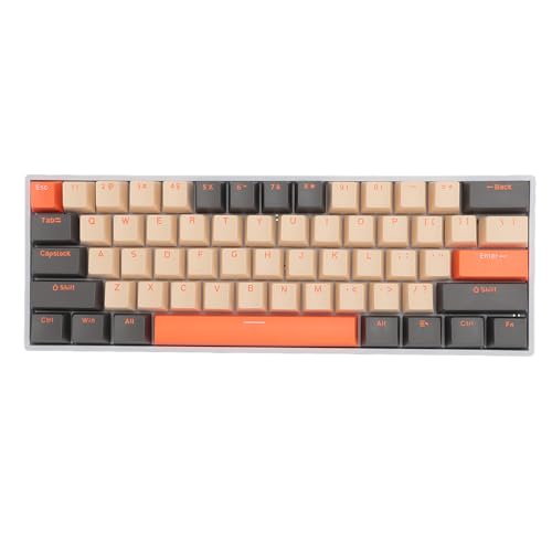 Sxhlseller Mechanische Tastatur mit 61 Tasten, Bluetooth Gaming Tastatur mit RGB Hintergrundbeleuchtung und 3 Modi, Hot Swap fähige Wiederaufladbare Tastatur für Android für von Sxhlseller