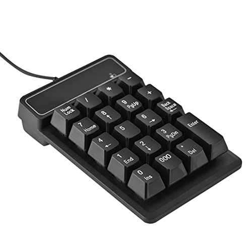 Sxhlseller Numerische Tastatur, USB-Ziffernblock mit 19 Tasten für XP / 7/8/10 / Vista Ergonomisches Design Tastatur für Bank, Büro oder Markt von Sxhlseller