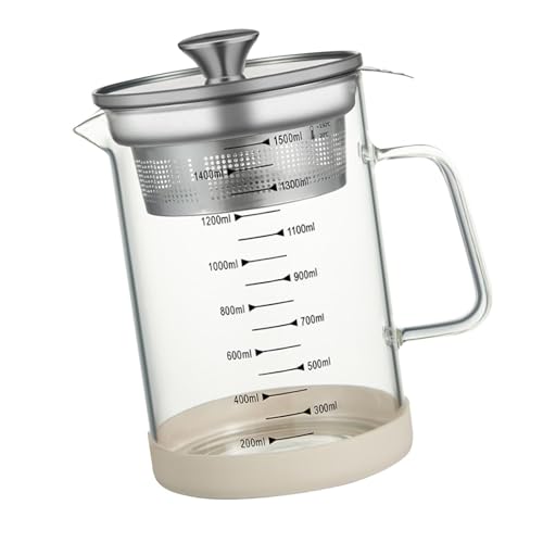 Sxhlseller Ölsiegertopf, Ultra Feines Mesh Mehrzweck Einfach zu Reinigen, um das Dicke Glas Barosilikat -Fettspar für Milch für Milch Sojabohnen zu Reinigen (Große Rückenlänge: 38-70 cm/14.96 - von Sxhlseller