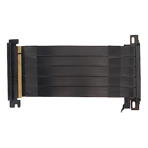 Sxhlseller PCIE 4.0 X16 Grafikkarten-Verlängerungskabel, PCIE 4.0 X16 Riser-Kabel, Doppelseitiges 180-Grad-GPU-Verlängerungskabel für RTX 4090 für RX 7900 XT (Black) von Sxhlseller