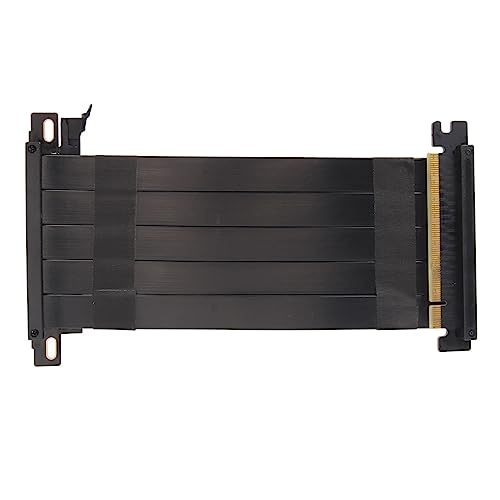 Sxhlseller PCIE 4.0 X16 Riser-Kabel, Hochgeschwindigkeits-Flexibles Doppelseitiges 180-Grad-GPU-Verlängerungskabel, GPU-Riser-Kabel für RTX 4090 für RX 7900 XT-Grafikkarte (30cm) von Sxhlseller