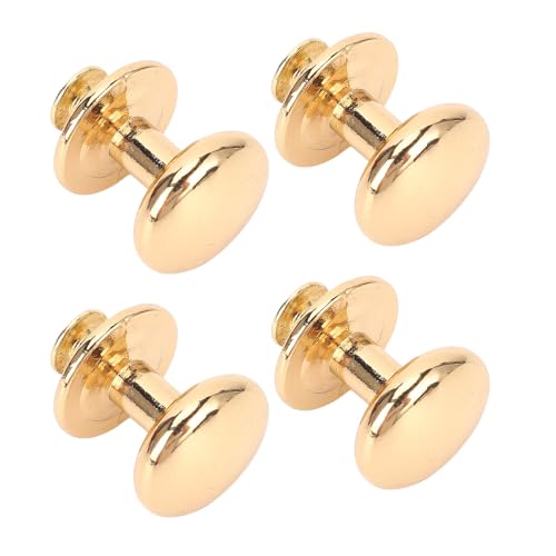 Sxhlseller Runde Headnit, 18 Mm Durchmesser Glatter Kugelkopf für Gurtriemen (Golden) von Sxhlseller