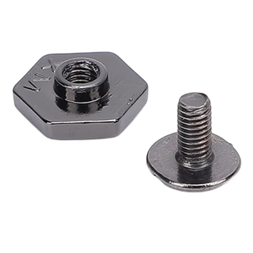Sxhlseller Runde Kopfschrauben, 50 Sets Hex Nietseleme Kit Einfache Installation Zum Dekorieren von Taschenhosen (GRAY) von Sxhlseller